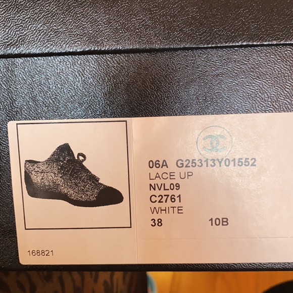 Chanel black & White lace up - Picture 7 of 7